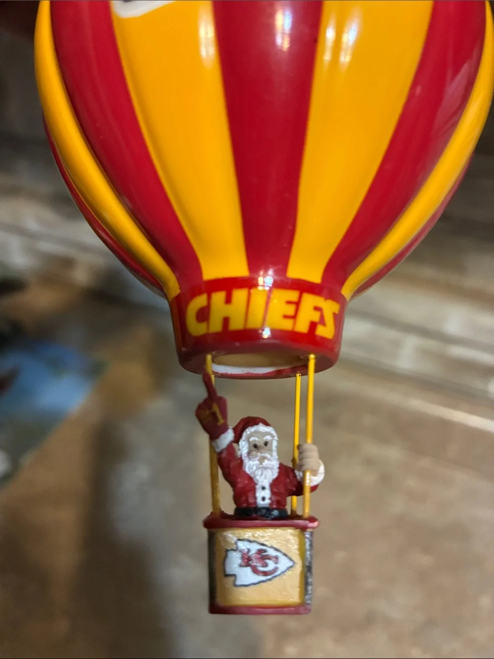 KC Chiefs 2003 Hot Air Balloon Christmas Ornament